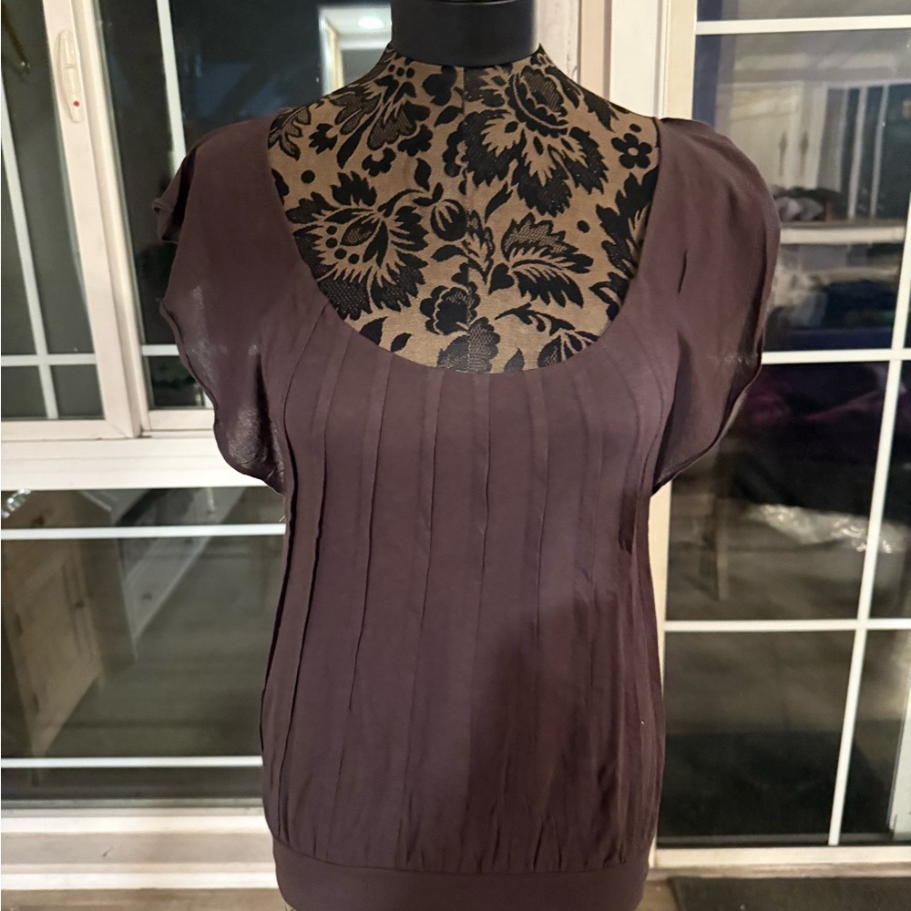 Deletta plum color  Blouse nwt
